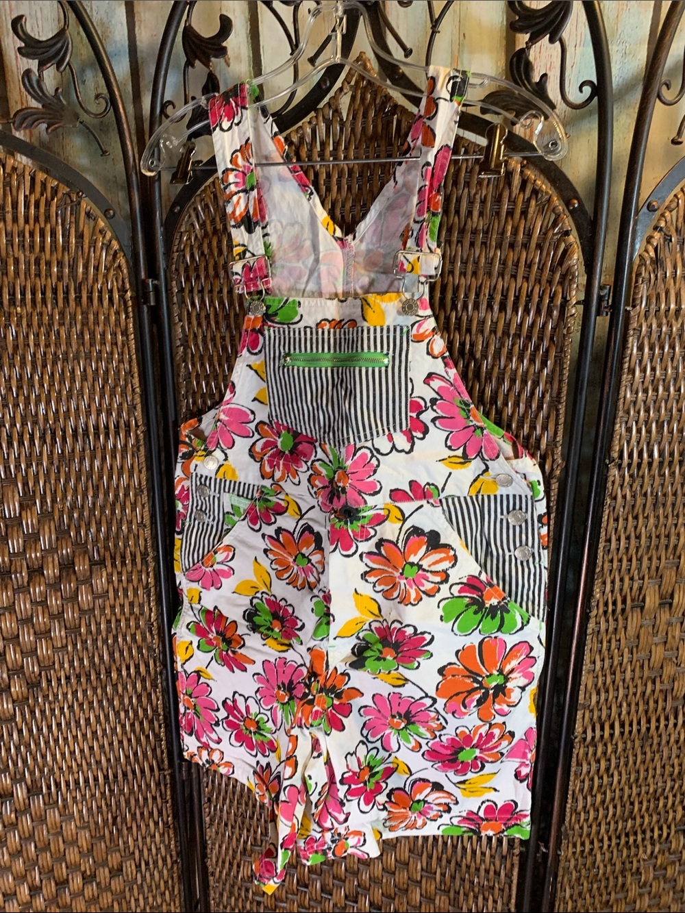 Vintage Esprit 1990’s Short Overalls Teen Size L